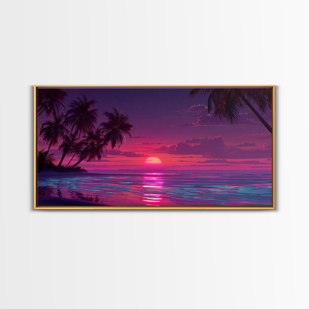 Peaceful Early Morning Lake With Coffee Mug On Dock Realistic Oil Painting Canvas Print Wall Art For Cozy Home Decor