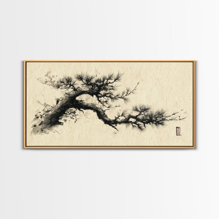 Peaceful Ocean Beach At Sunset Canvas Print Warm Tones Coastal Wall Art Large Framed Canvas Print Tropical Decor
