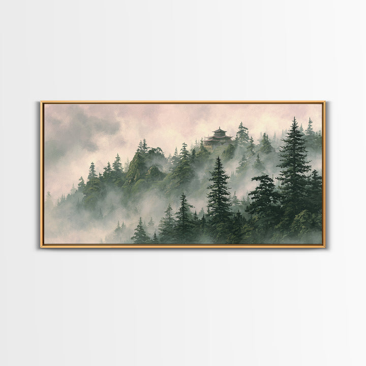 Surreal Female Face In Cosmic Space Canvas Print Large Wall Art Unique Aesthetic Home Decor