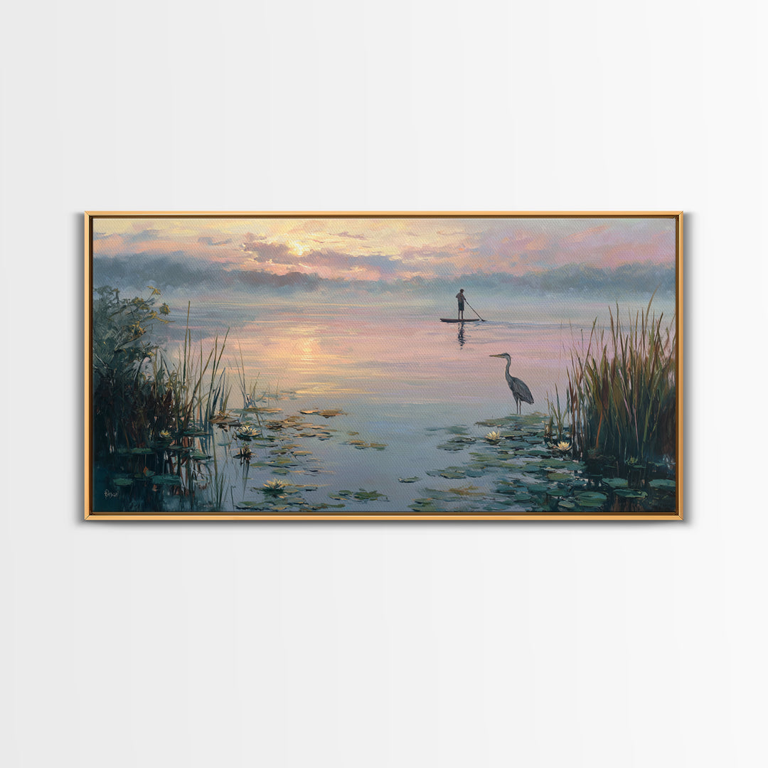 Dramatic Night Mountain Scene With Neon Glow And Digital Landscape Retro Futuristic Wall Art Canvas Print