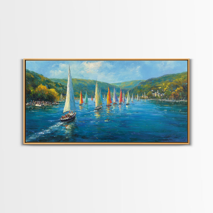 Sunset Neon Tropical Beach Painting Wall Art Canvas Print Vibrant Coastal Home Decor For Living Room And Office
