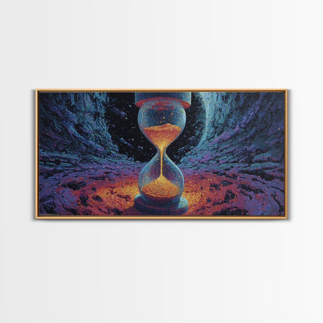 Vibrant Neon Sunset Mountain Landscape Retro Futuristic Style Canvas Print Modern Wall Art For Bedroom Or Office Decor