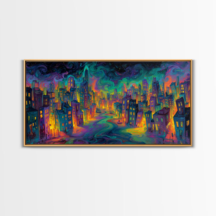 Golden Buddha Street Art Mural Framed Canvas Print Spiritual Wall Art Home Decor Contemporary Art Living Room Decor