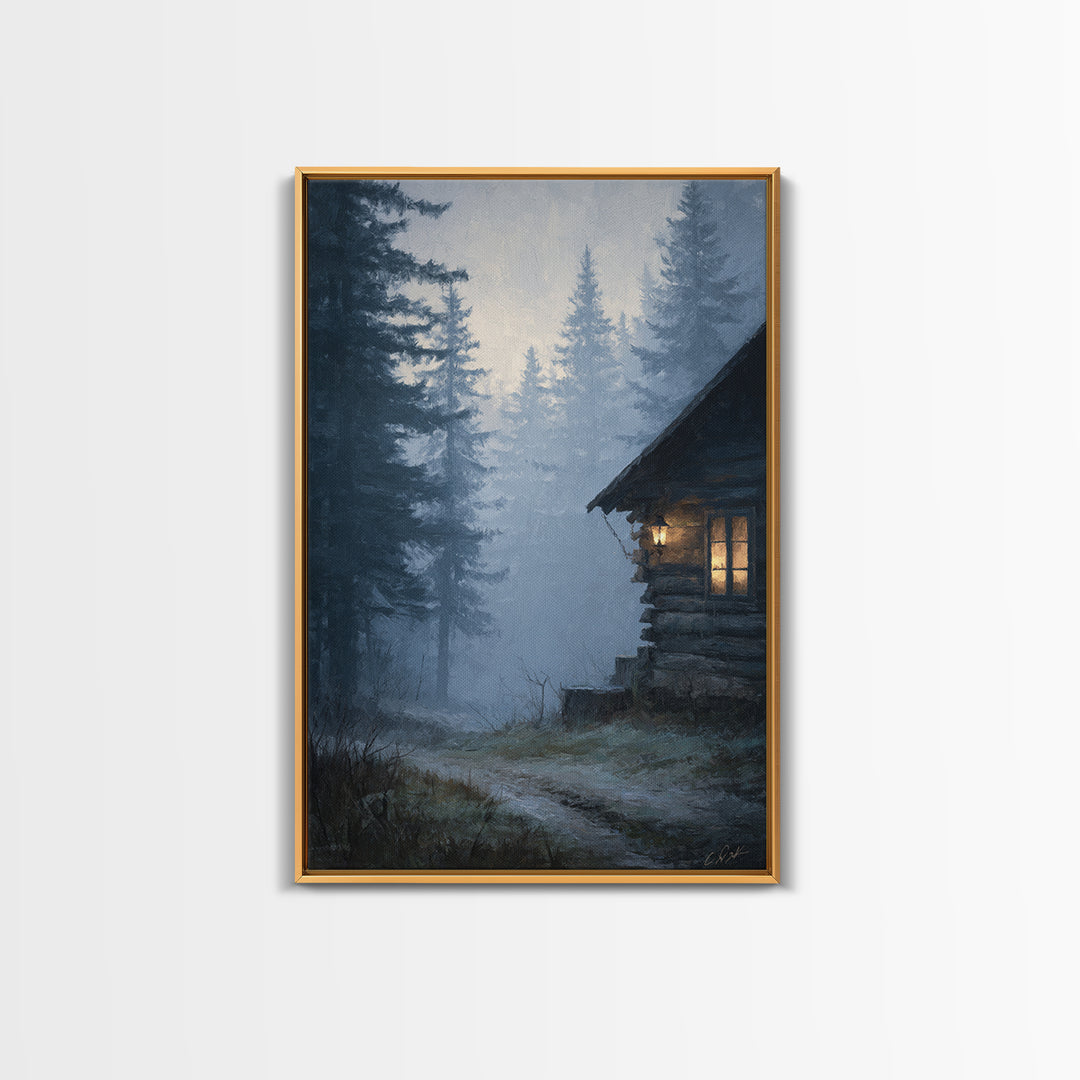 Orange Sunset Lantern Festival River Scene Warm Ambient Lighting Wall Art Canvas Print For Cozy Home Decor