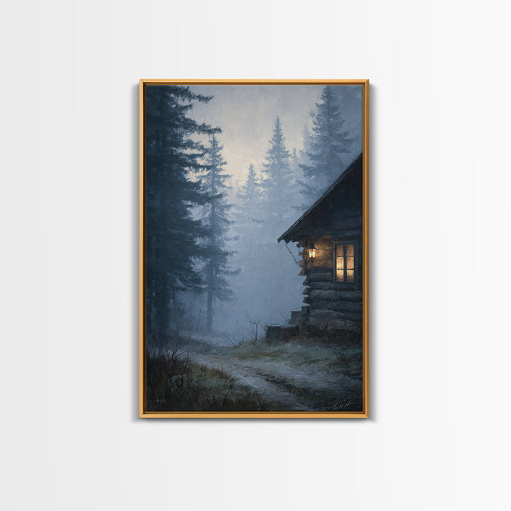 Orange Sunset Lantern Festival River Scene Warm Ambient Lighting Wall Art Canvas Print For Cozy Home Decor