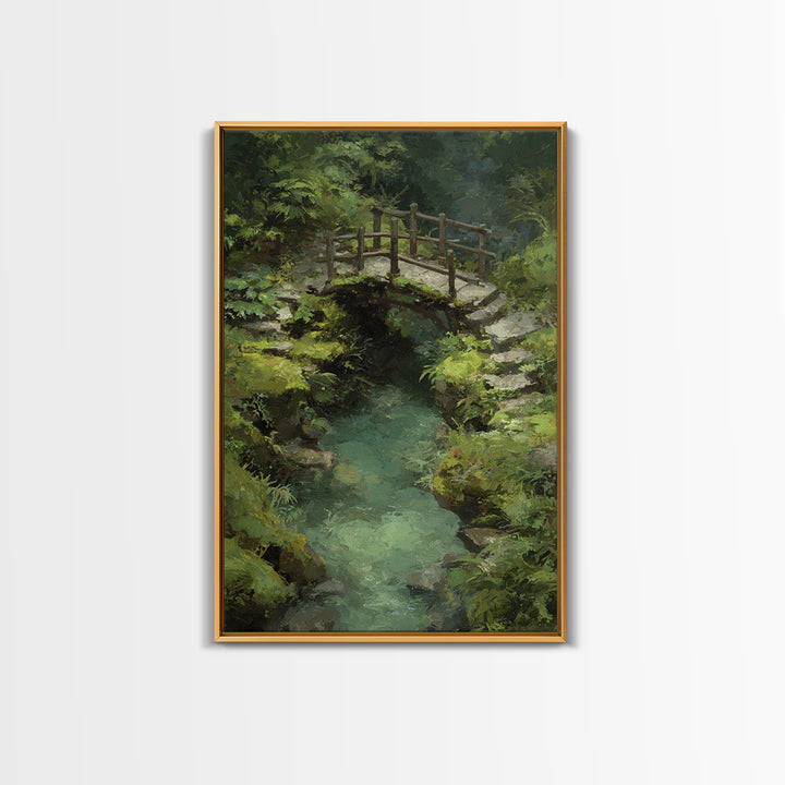 Enchanted Forest Glowing Lotus Tree and Meditating Buddha Colorful Spiritual Wall Art Canvas Print For Yoga Studio or Bedroom
