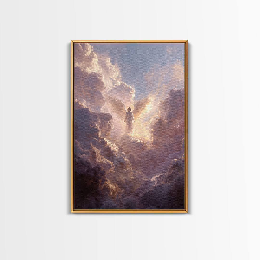 Luminous Mosque At Dusk Illuminated With Lanterns Framed Canvas Print Islamic Wall Art For Home Decor And Living Room