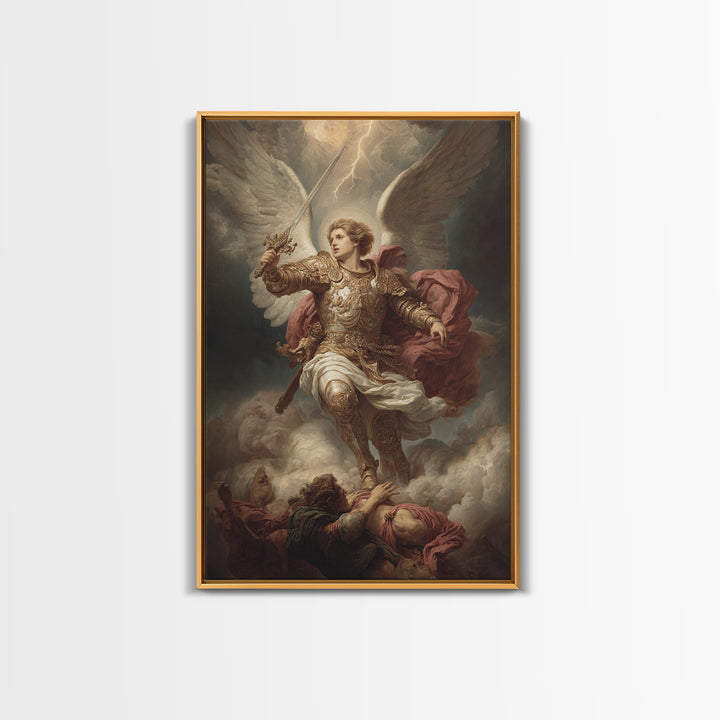 Expressive Stormy Sky With Lightning Fine Art Print Dramatic Landscape Painting Canvas Print For Moody Wall Decor And Art