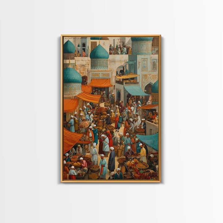 Medieval Knight Kneeling In Church With Sword And Candlelight Wall Art Framed Canvas Print For Spiritual Decor