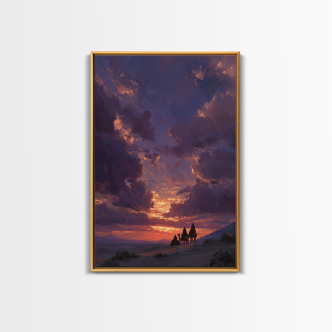 Angel Archangel Michael Sword In Light Surrounded By Clouds Romantic Wall Art Framed Canvas Print For Spiritual Home Decor