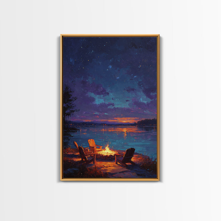 Morning Lake Fishing Scene Photography Wall Art Canvas Print For Rustic Living Room Decor And Nature Lovers Gift
