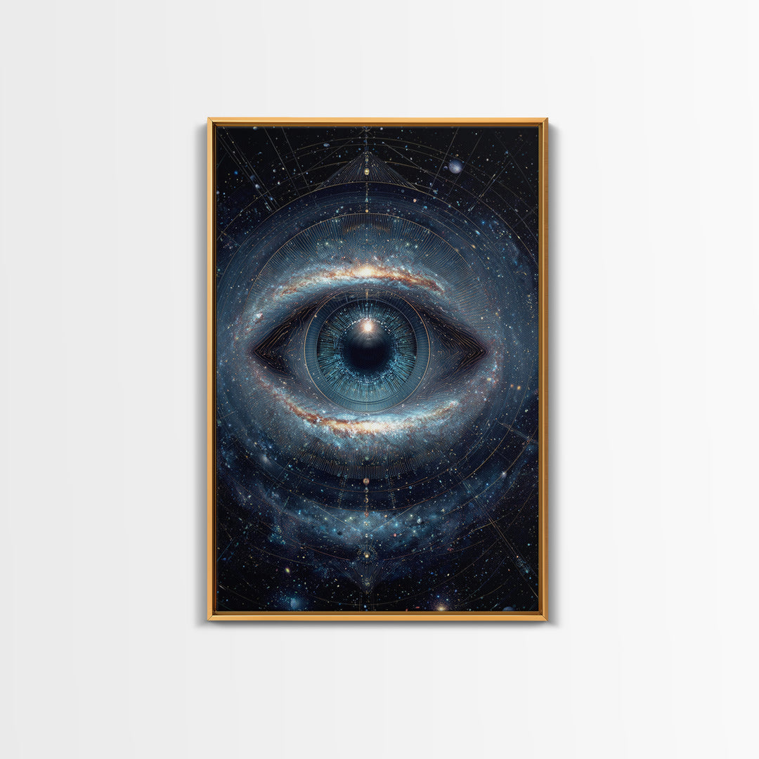 Cosmic Eye Galaxy Universe Abstract Space Art Canvas Print Modern Wall Art For Living Room Or Office Decor