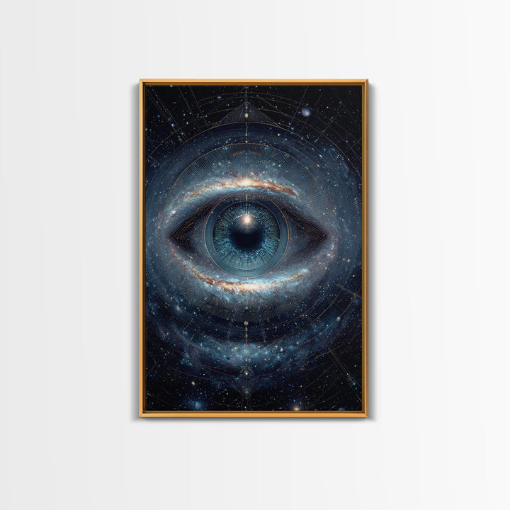 Cosmic Eye Galaxy Universe Abstract Space Art Canvas Print Modern Wall Art For Living Room Or Office Decor