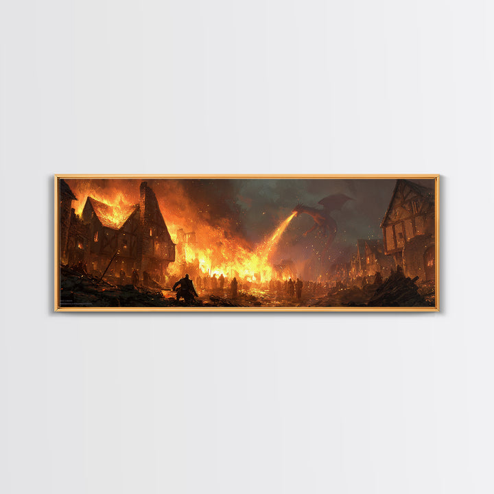 Starlit Skyline And Serene Night Scene Featuring Giant Bear Mural Urban Street Art Wall Art Print For City Night Decor