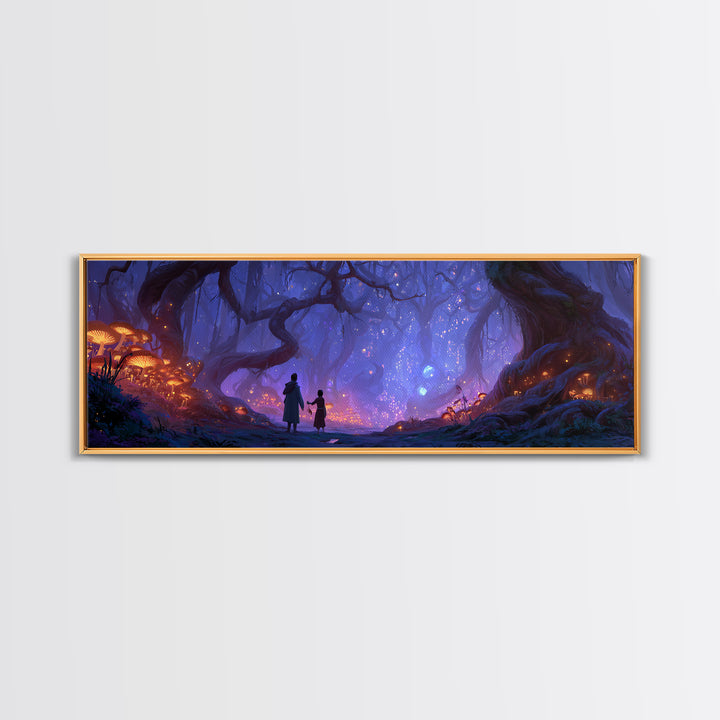 Subway Interior Vivid Street Art With Wolf Mural Framed Canvas Print Urban Wall Art For Modern Living Room Decor