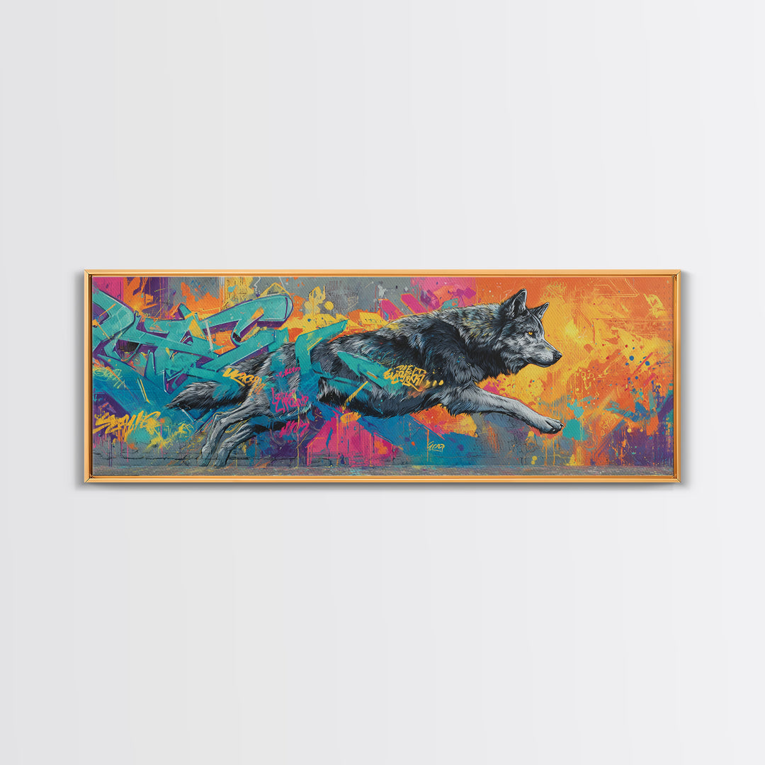 Illuminated Middle Eastern Night Market Painting Wall Art Framed Canvas Print Warm Vibrant Cultural Decor