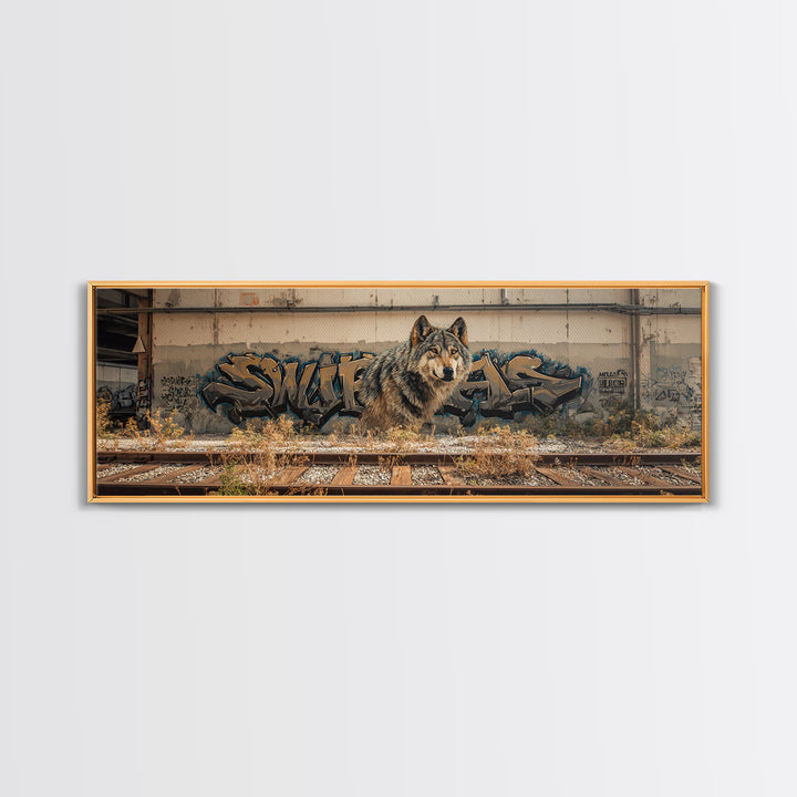 Beautiful Renaissance Style Jesus In Cave With Lions Wall Art Framed Canvas Print Religious Home Decor