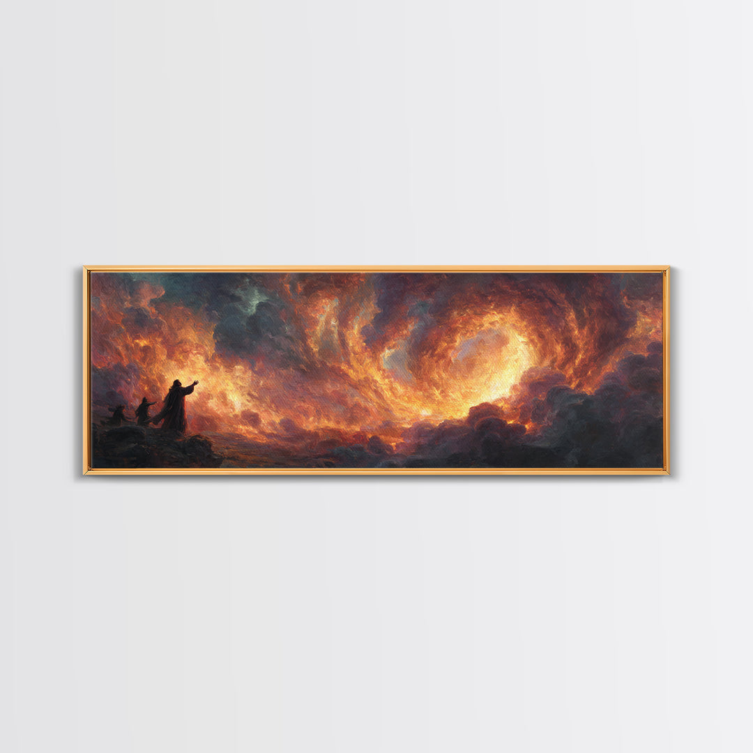 Biblical Scene Of Jesus And Disciples On Ship At Night Old World Religious Wall Art Canvas Print Home Decor