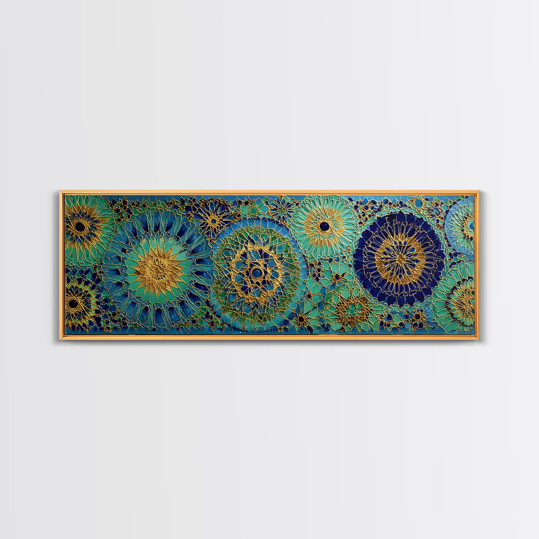 Intense Elemental Battle Between Fire And Ice Sorcerers Fantasy Wall Art Canvas Print For Dramatic Home Decor And Game Room