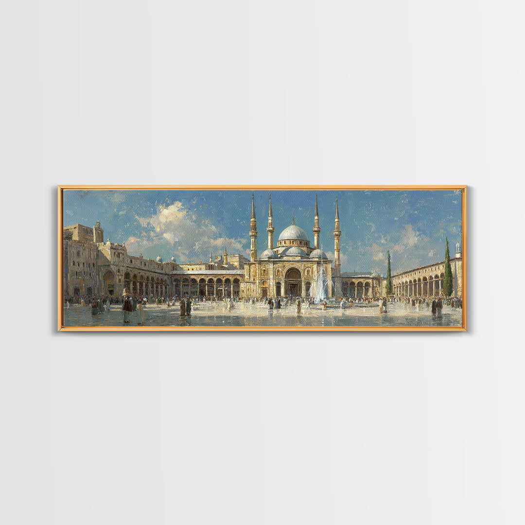Serene Landscape Painting Of River With Trees And Boathouse In Classic European Style Original Wall Art