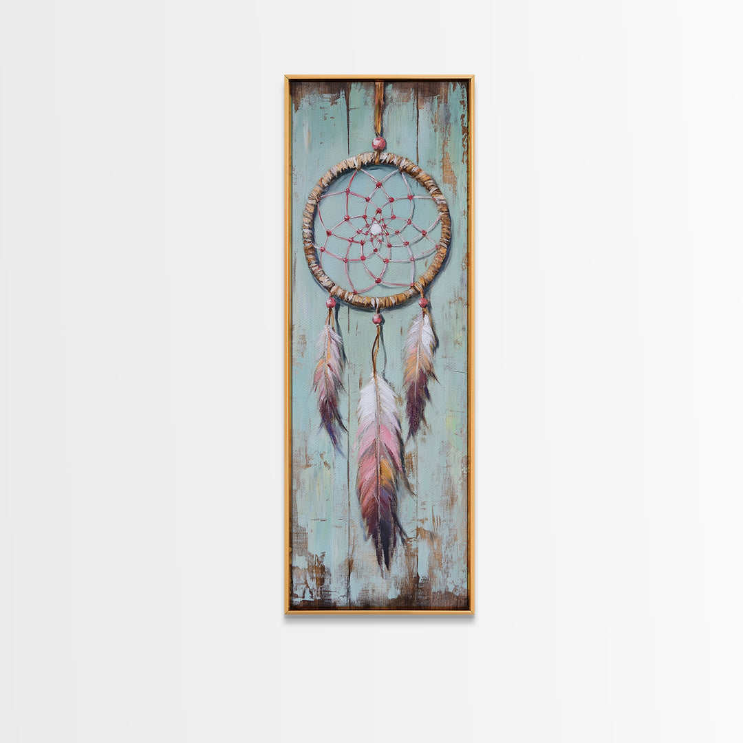 Boho Dreamcatcher With Feathers Wall Art, Spiritual Decor, Southwestern Wall Decor, Whimsical Nursery Art, Housewarming Gift
