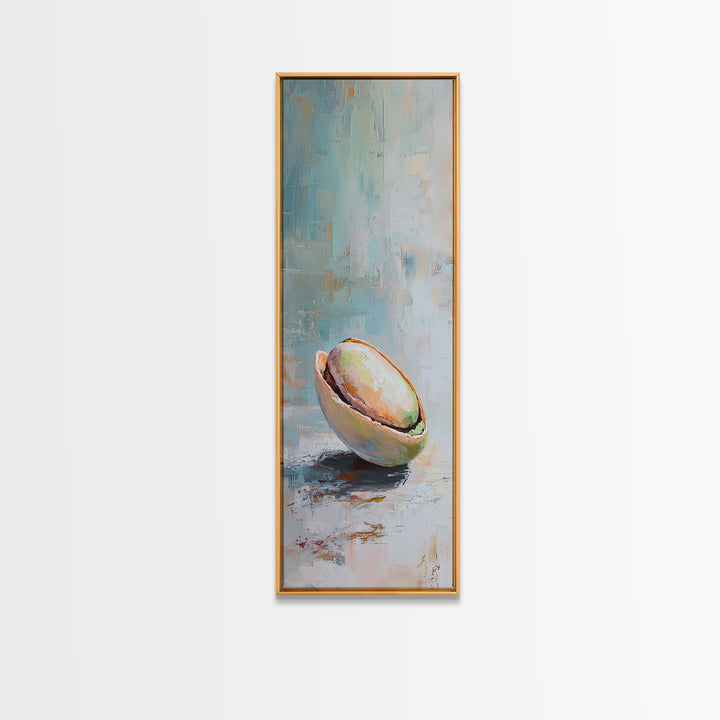 Sunlit Coconut Half Still Life Canvas Print, Tropical Kitchen Wall Decor, Coastal Art Print, Beach House Decor Gift For Her