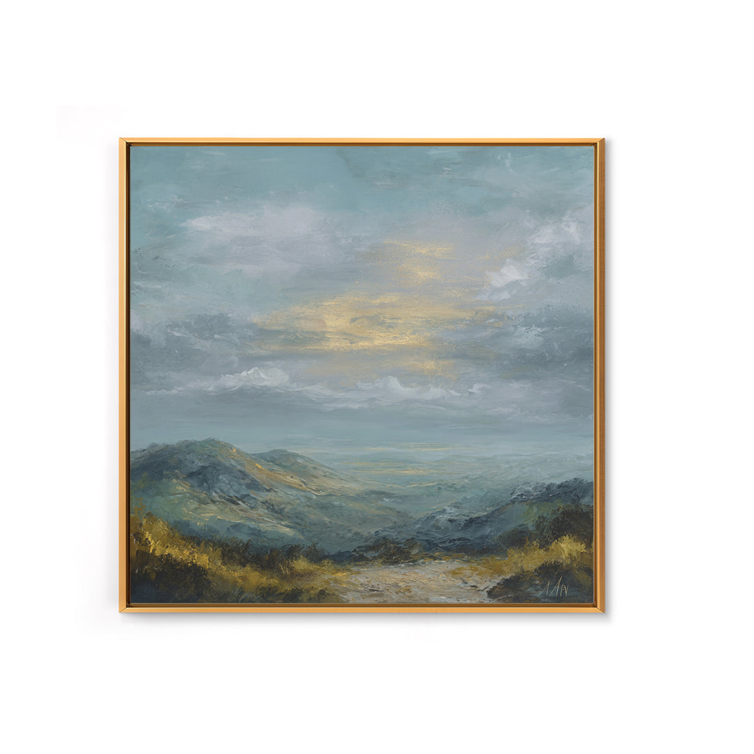 Soft Romantic Landscape Canvas Print, Above Bed Art, Living Room Wall Art, Bedroom Decor, Fine Art, Serenity, Luxury Decor, ABA-1x1-17