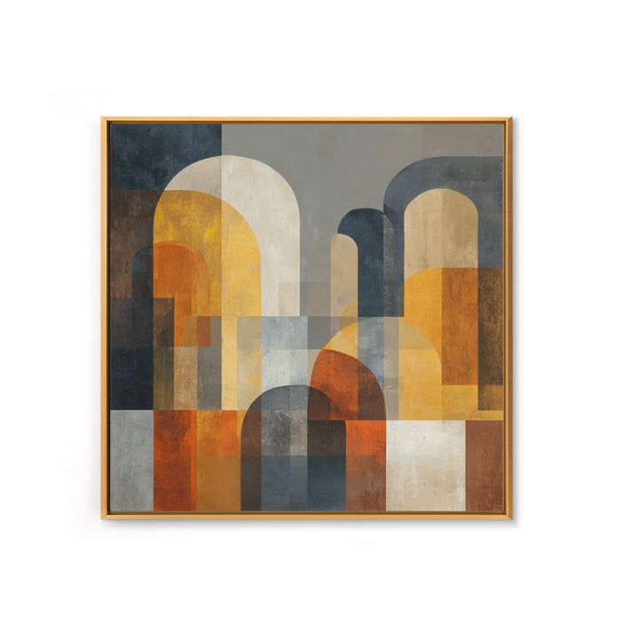 Neutral Abstract Arches Canvas Print, Above Bed Art, Wall Decor, Bedroom Decor, Abstract Art, Serenity, Apartment Decor, ABA-1x1-4