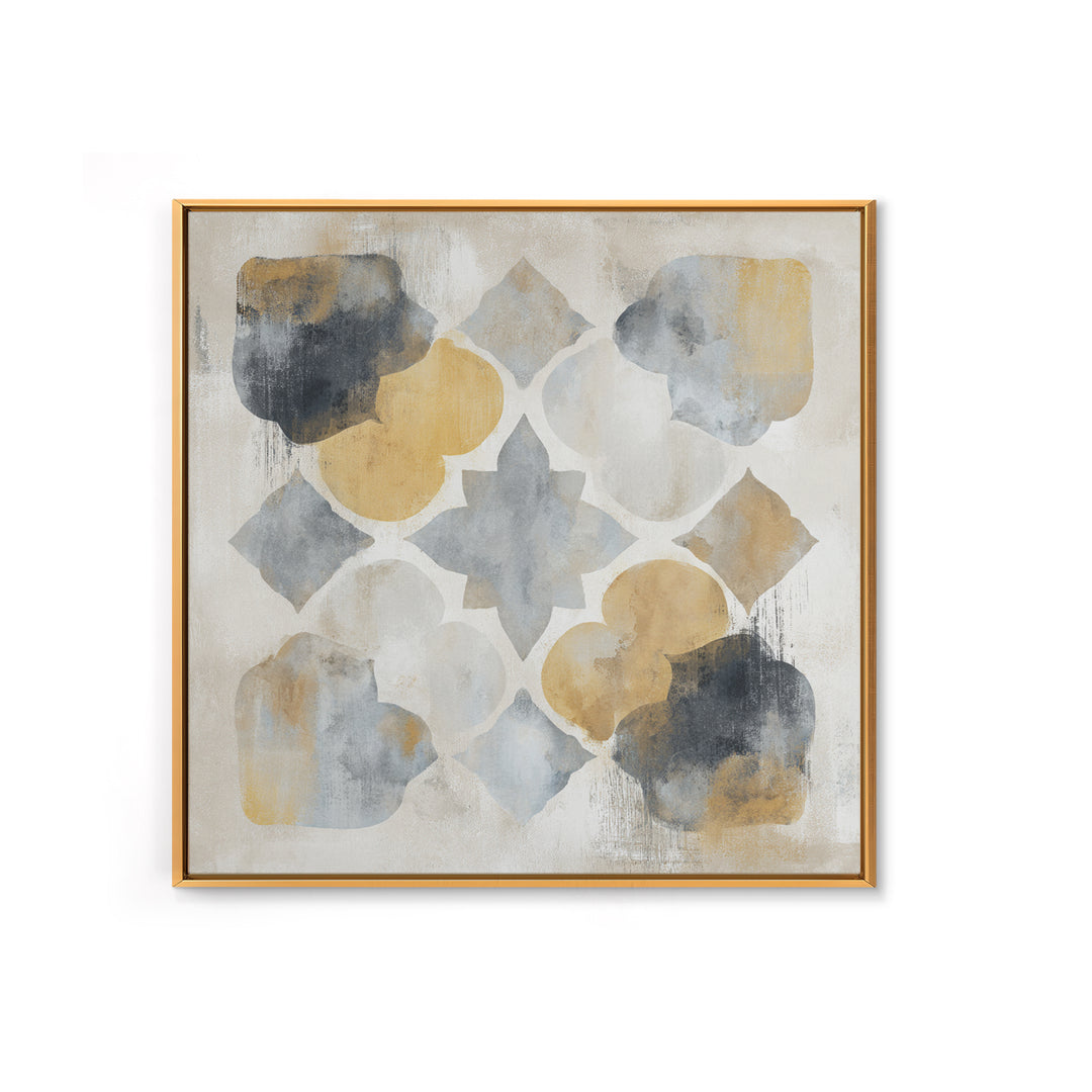 Japandi Ink Shapes Framed Canvas Print, Above Bed Art, Boho Wall Decor, Bedroom Decor, Fine Art, Serenity, Fine Art Print, ABA-1x1-42