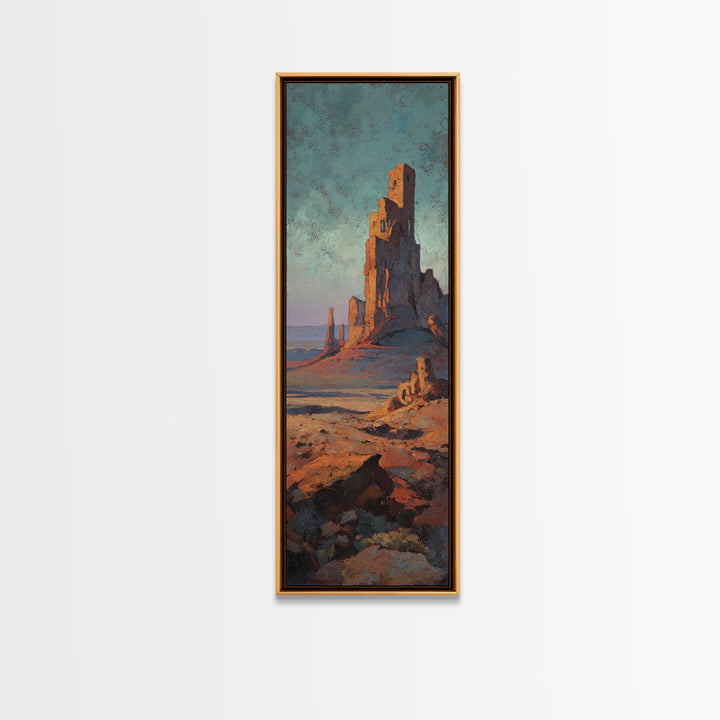 Dreamy Desert Sunset Canvas Print, Above Bed Art, Large Wall Art, Bedroom Decor, Fine Art, Serenity, Japanese Wall Art, ABA-1x3-43