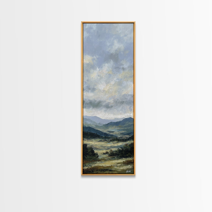 Soft Romantic Landscape Canvas Print, Above Bed Art, Art Print, Bedroom Decor, Fine Art, Serenity, Dorm Decor, Large Wall Art, ABA-1x3-77