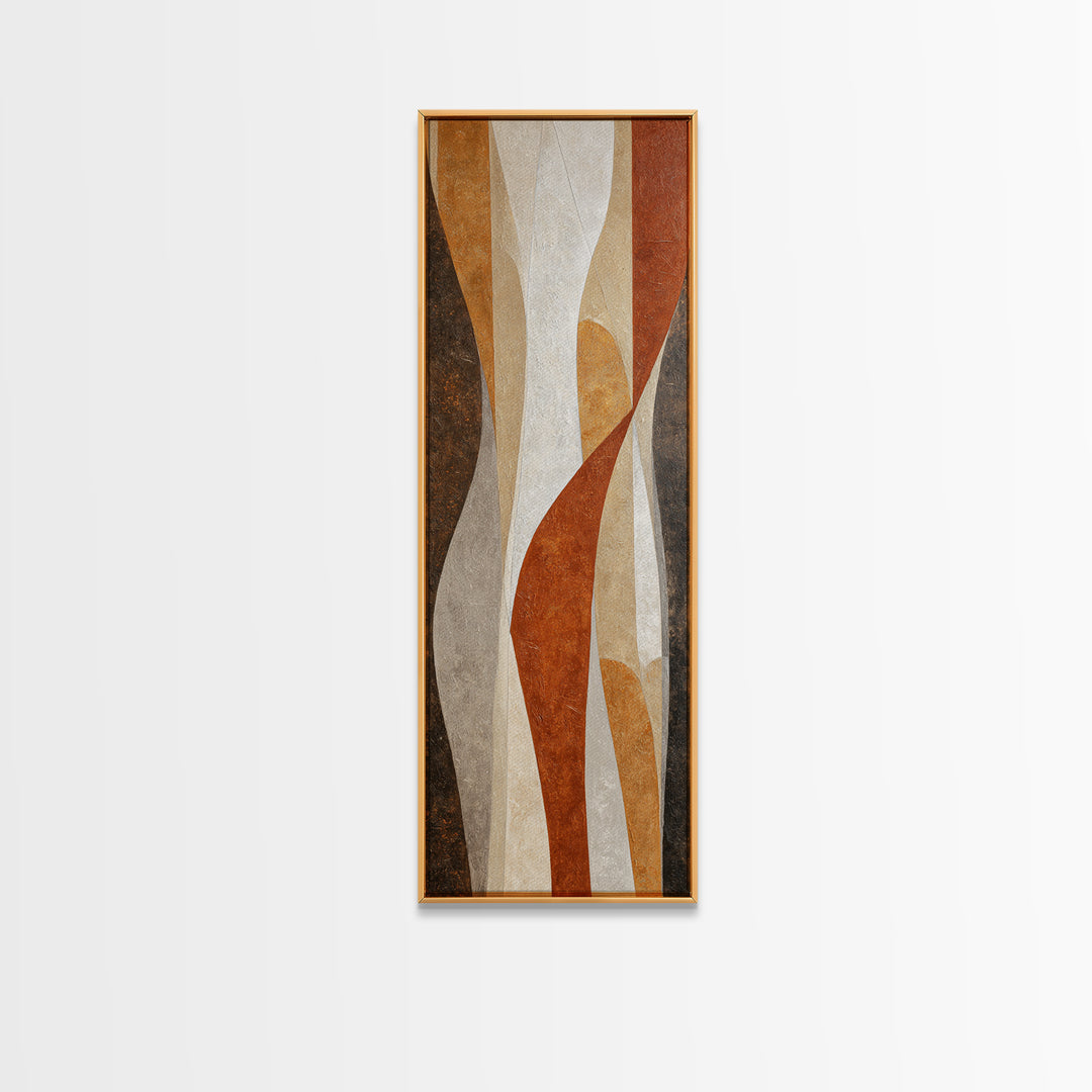 Neutral Abstract Arches Canvas Print, Above Bed Art, Living Room Decor, Bedroom Decor, Abstract Art, Serenity 388, ABA-1x3-88