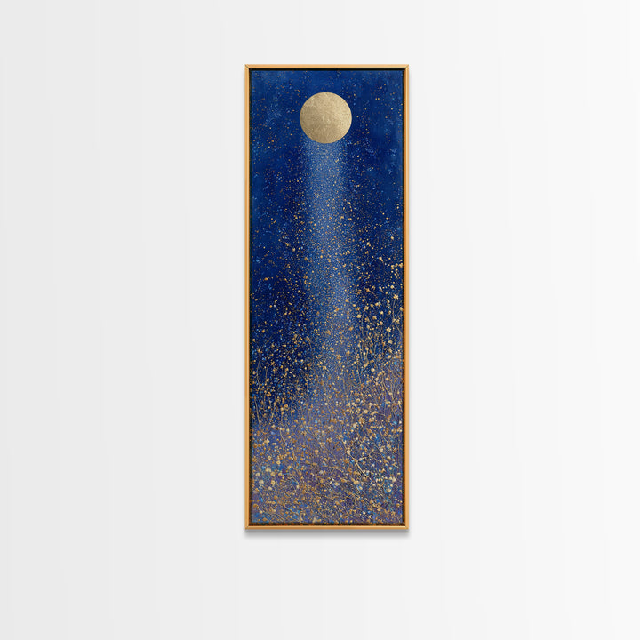 Subtle Celestial Scene Canvas Print, Above Bed Art, 3 Piece Wall Art, Bedroom Decor, Oil Painting, Serenity, Textured Painting, ABA-1x3-97