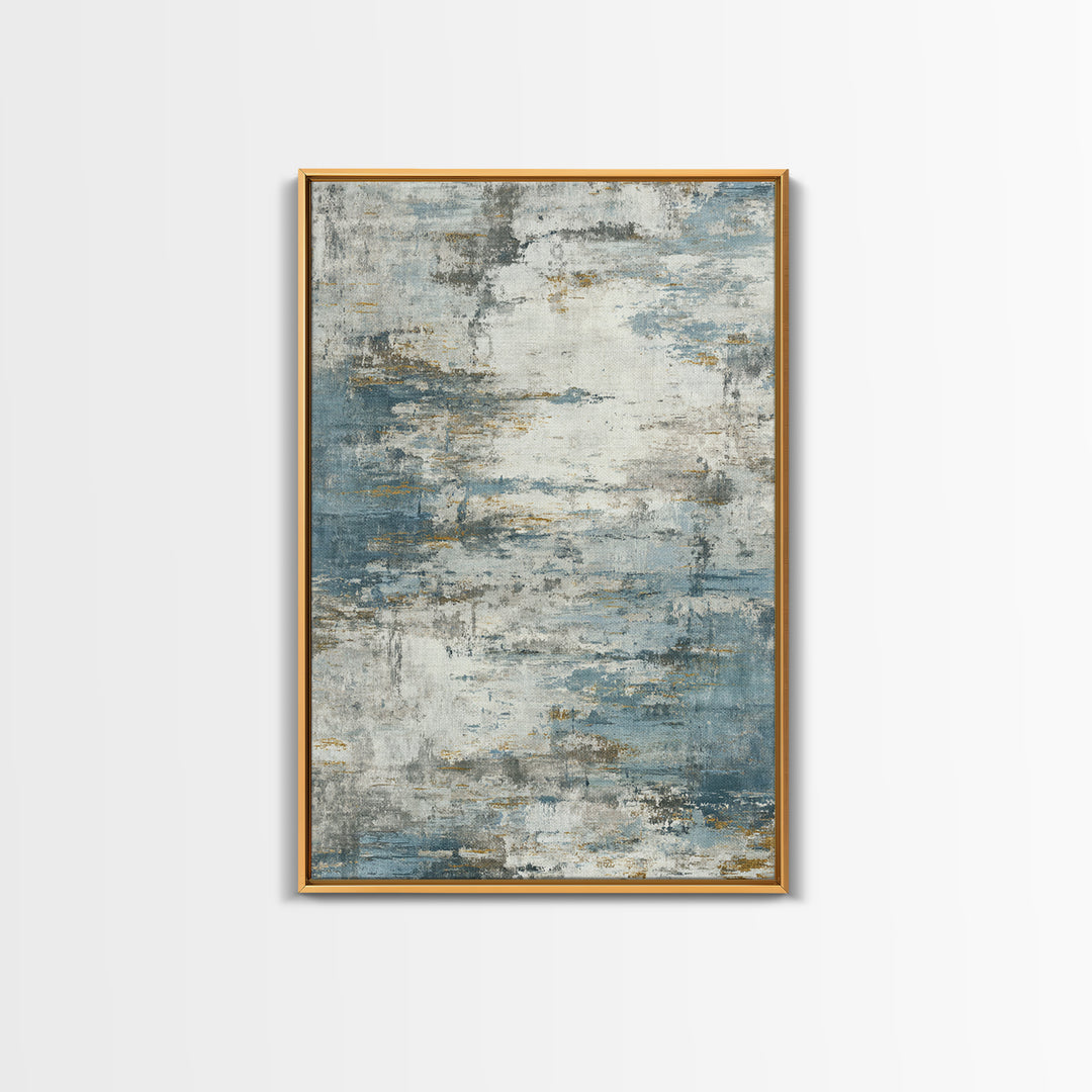 Japandi Ink Shapes Framed Canvas Print, Above Bed Art, Statement Artwork, Bedroom Decor, Fine Art, Serenity, Printable Wall Art, ABA-2x3-2