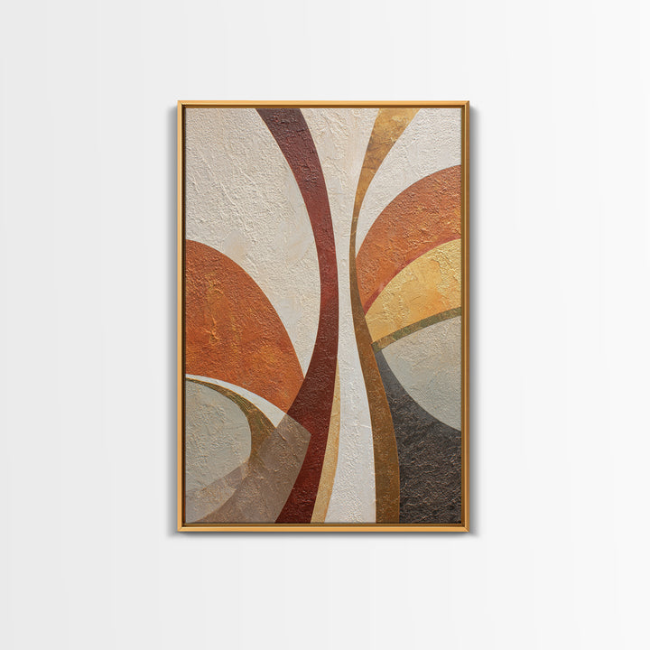 Abstract Sunrise Geometry Framed Canvas Print, Above Bed Art, Apartment Decor, Bedroom Decor, Serenity, Photography Prints, ABA-2x3-28