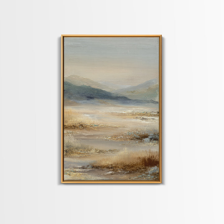 Panoramic Misty Mountain Landscape Canvas Print, Above Bed Art, Apartment Decor, Bedroom Decor, Serenity, Photography Prints, ABA-2x3-81