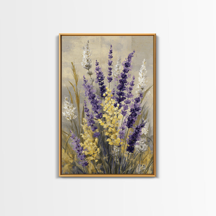 Oversized Lavender Field Canvas Print, Above Bed Art, Digital Print, Bedroom Decor, Fine Art, Serenity, Living Room Wall Art, ABA-2x3-99