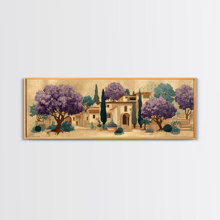 Oversized Lavender Field Canvas Print, Above Bed Art, Art Print, Bedroom Decor, Fine Art, Serenity, Dorm Decor, Large Wall Art, ABA-3x1-35