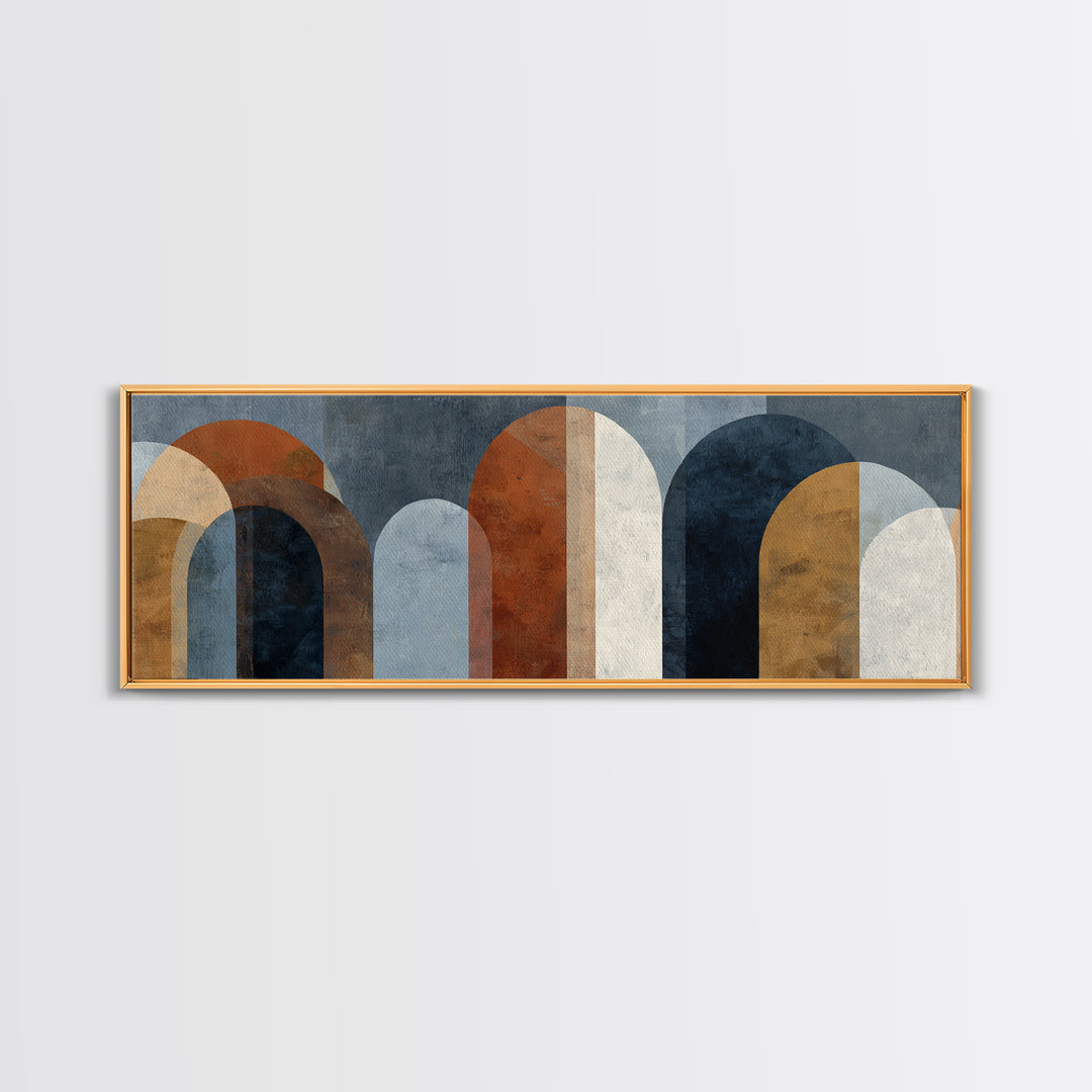 Neutral Abstract Arches Canvas Print, Above Bed Art, Wall Art Prints, Bedroom Decor, Fine Art, Serenity, Boho Wall Art, ABA-3x1-92