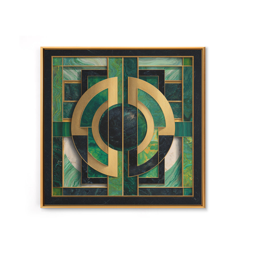 Deco Doorway Study Canvas Print, Art Deco Art, Art Deco, Living Room Decor, Oil Painting, Glamour, Art Deco Wallpaper, ADA-1x1-15