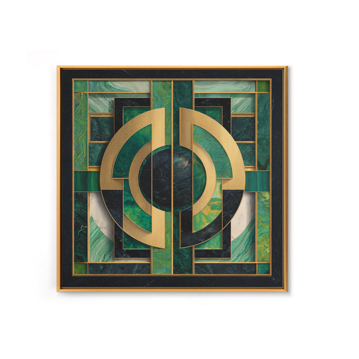 Deco Doorway Study Canvas Print, Art Deco Art, Art Deco, Living Room Decor, Oil Painting, Glamour, Art Deco Wallpaper, ADA-1x1-15