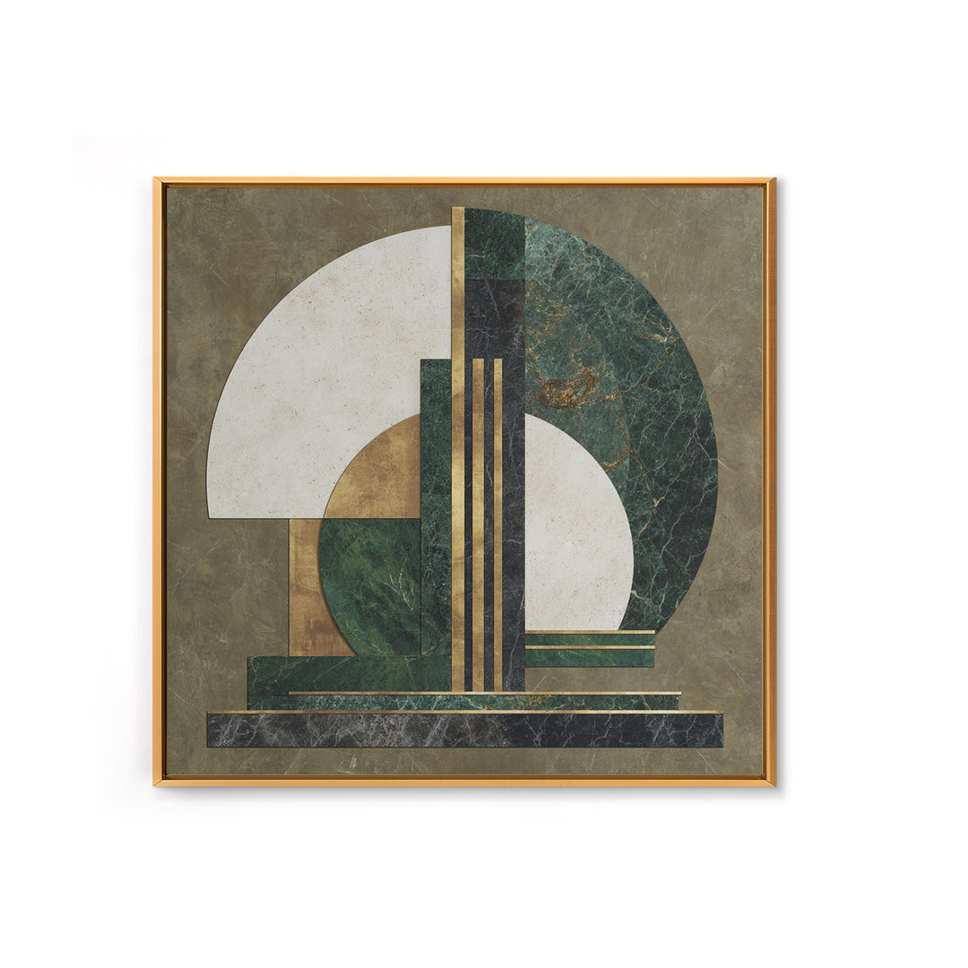 Deco Doorway Study Framed Canvas Print, Art Deco Art, Neutral Decor, Living Room Decor, Fine Art, Glamour, Home Decor, ADA-1x1-63