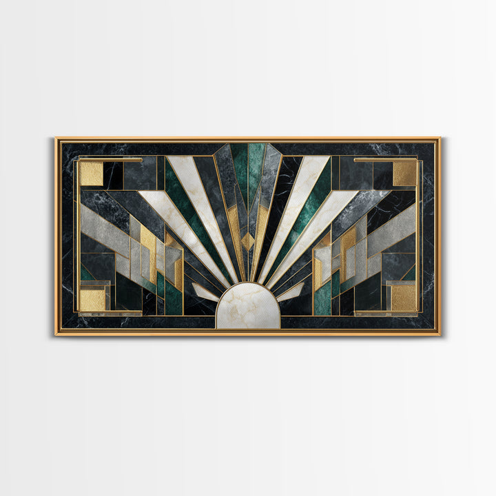 Luxury Cocktail Glass Framed Canvas Print, Art Deco Art, Printable Art, Living Room Decor, Abstract Art, Glamour, Neutral Decor, ADA-2x1-97