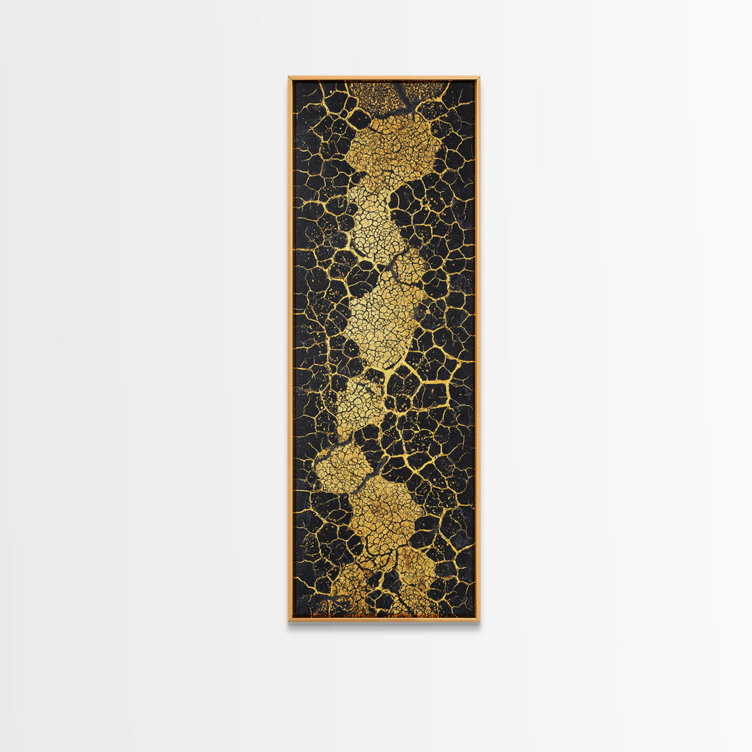 Gold Abstract Africa Map Wall Art, African Abstract, Black And Gold Art, Textured Art Print, Modern African Home Decor Gift