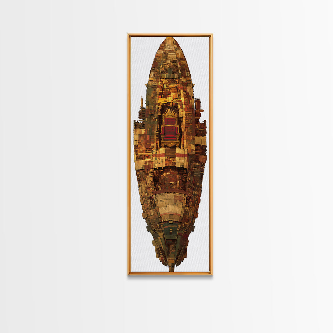 Ornate African Shield Throne Relic Wall Art, African Tribal Art Print, Afrocentric Decor, Cultural Home Decor Gift, Statement Piece