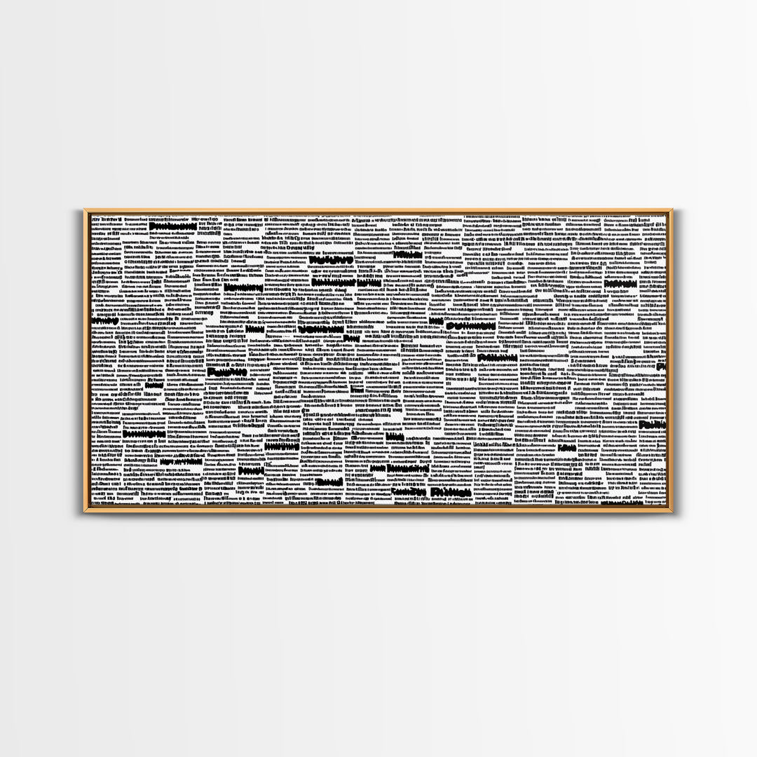 Black White Typographic Africa Map Wall Art, Modern African Art Print, Afrocentric Office Decor, Cultural Statement Piece
