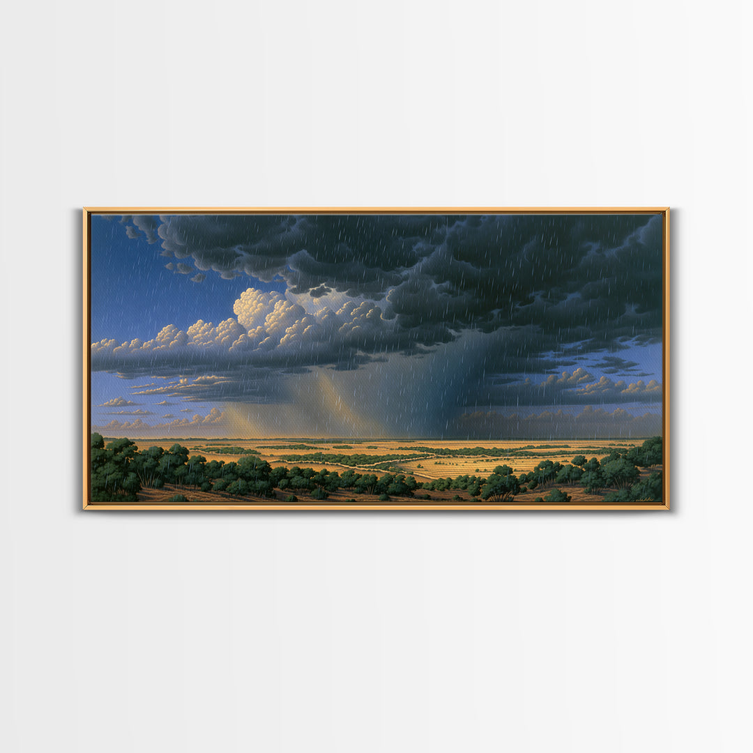 Moody Storm Clouds Above African Plains Wall Art, African Landscape, Safari Decor, Nature Scene Art, Unique Home Decor Gift