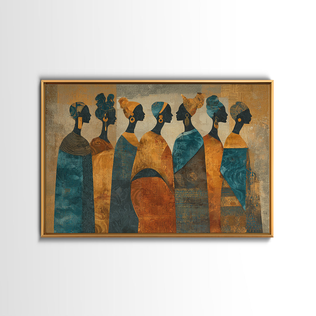 Indigo and Ochre Pattern Study by Woven Canvas Print, African Inspired Art, Set of 3 Prints, Living Room Decor, Abstract Art, AIA-3x2-52
