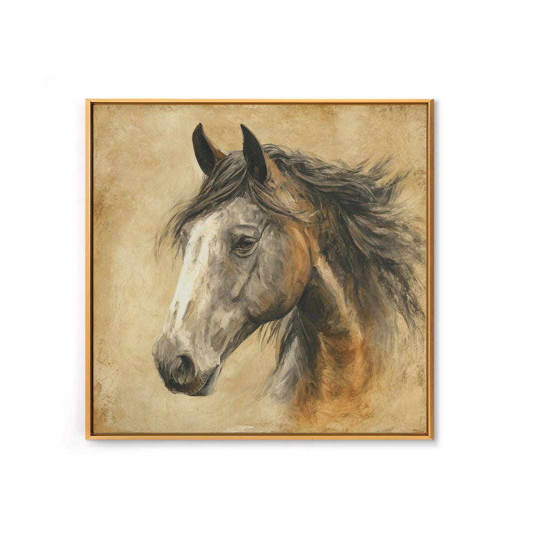 Majestic Horse Head Canvas Print, Animal Art, Modern Decor, Living Room Decor, Fine Art, Creature, Home Decor, Wall Decor, ANI-1x1-75