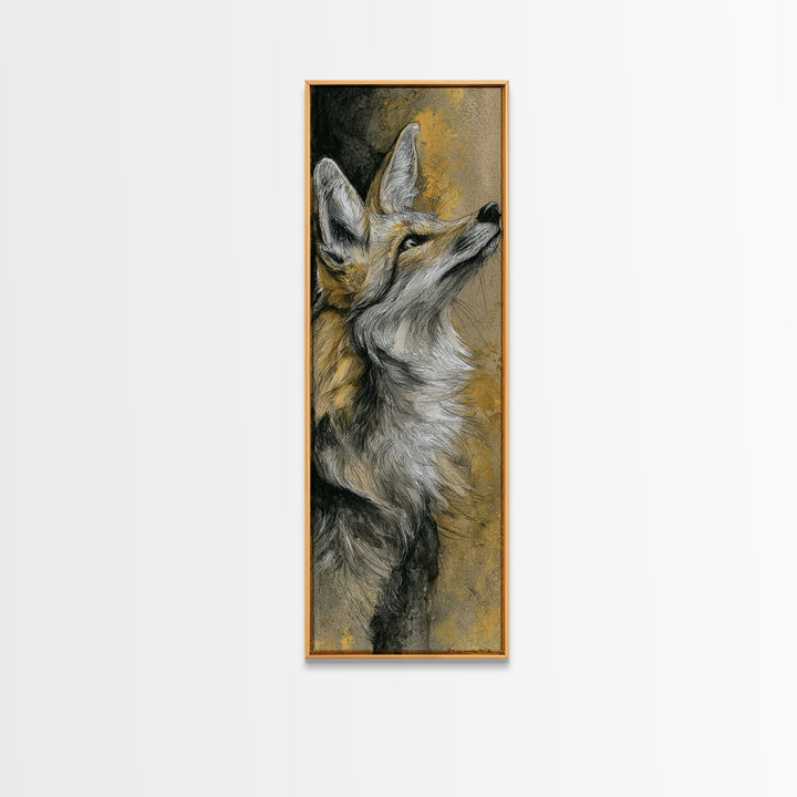 Dog Portrait with Painterly Collar and Loyal Canvas Print, Animal Art, Modern Wall Art, Living Room Decor, Fine Art, Creature, ANI-1x3-1